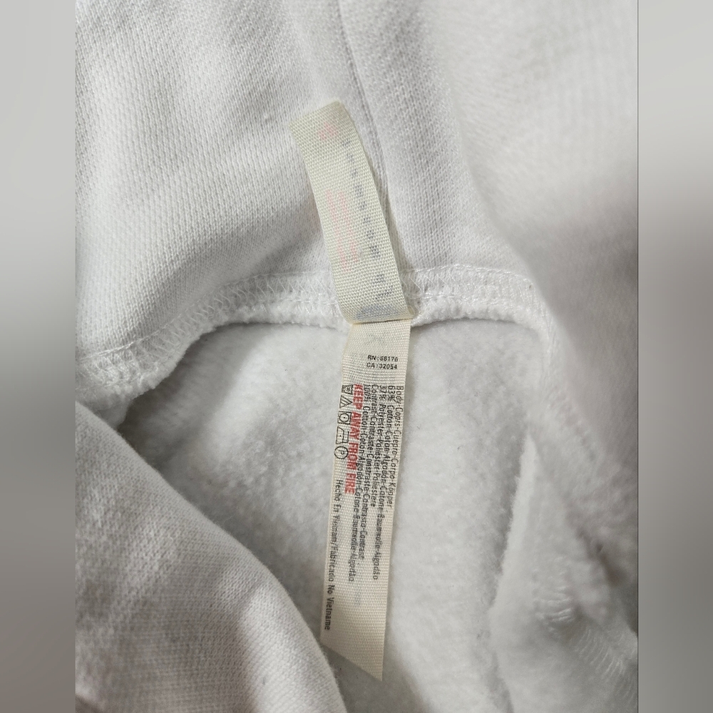 Free People Movement White Long Sleeve Polo Sweatshirt Size S - Picture 8 of 9